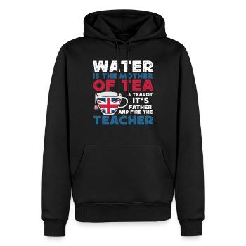 Teeliebhaber, Teetrinker, Teezeit - Männer Premium Bio Hoodie - Schwarz - Vorne - Nico (187cm)