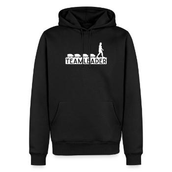 Élevage porcin, porcs, éleveur - Sweat à capuche Premium bio Homme - noir - Devant - Nico (187cm)