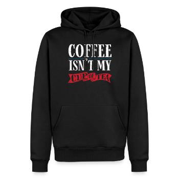 Teeliebhaber, Teetrinker, Tee, Teezeit - Männer Premium Bio Hoodie - Schwarz - Vorne - Nico (187cm)