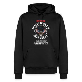 Politically Incorrect, Follow The Constitution - Men’s Premium Organic Hoodie - black - Front - Nico (187cm)