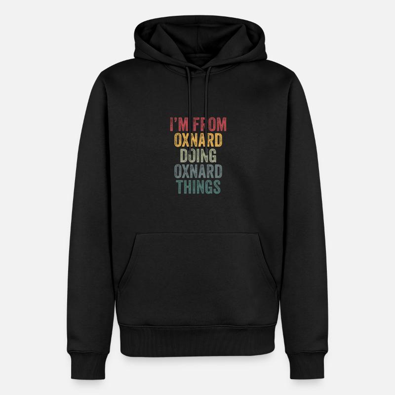 Oxnard things city - Männer Premium Bio Hoodie - Schwarz