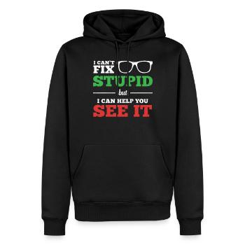 Optometrist Optometrie Augenarzt - Männer Premium Bio Hoodie - Schwarz - Vorne - Nico (187cm)