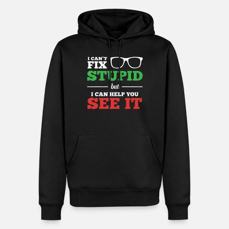 Optometrist Optometrie Augenarzt - Männer Premium Bio Hoodie - Schwarz