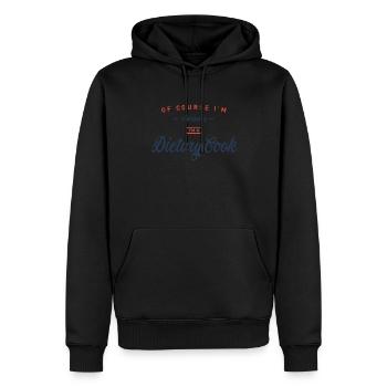 Bien sûr, je suis génial, je suis un cuisinier diététique - Sweat à capuche Premium bio Homme - noir - Devant - Nico (187cm)