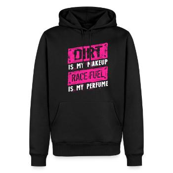 Dirt Ist Mein Make-up-Rennmädchen, Rennen - Männer Premium Bio Hoodie - Schwarz - Vorne - Nico (187cm)