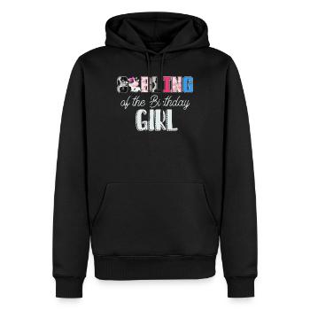 Kuhgeburtstag, Bauer Geburtstag Mädchen - Männer Premium Bio Hoodie - Schwarz - Vorne - Nico (187cm)