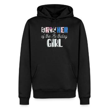 Kuhgeburtstag, Bauer Geburtstag Mädchen - Männer Premium Bio Hoodie - Schwarz - Vorne - Nico (187cm)