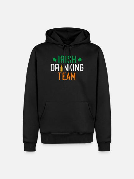 Irish Drinking Team - Men’s Premium Organic Hoodie - black