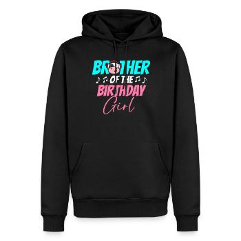Kuhgeburtstag, Bauer Geburtstag Mädchen - Männer Premium Bio Hoodie - Schwarz - Vorne - Nico (187cm)