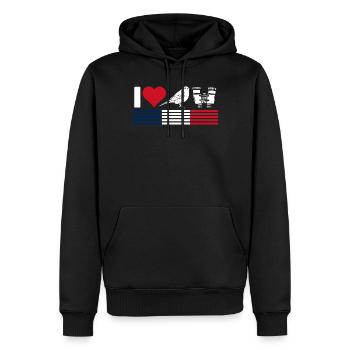 Vogelbeobachtung, Ornithologie - Männer Premium Bio Hoodie - Schwarz - Vorne - Nico (187cm)