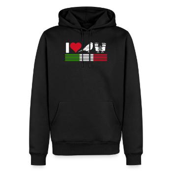 Vogelbeobachtung, Ornithologie - Männer Premium Bio Hoodie - Schwarz - Vorne - Nico (187cm)