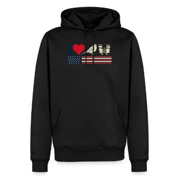 Vogelbeobachtung, Ornithologie - Männer Premium Bio Hoodie - Schwarz - Vorne - Nico (187cm)