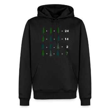 Math Teacher Equation - Men’s Premium Organic Hoodie - black - Front - Nico (187cm)