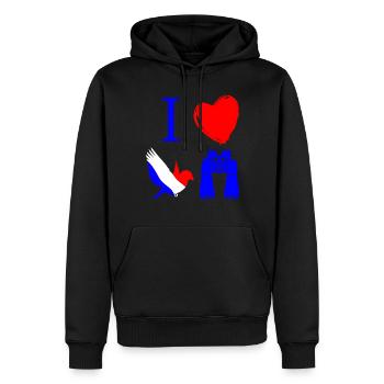 Vogelbeobachtung, Ornithologie - Männer Premium Bio Hoodie - Schwarz - Vorne - Nico (187cm)