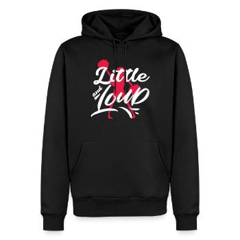 Pom-pom girl, petite et bruyante, cheerleading - Sweat à capuche Premium bio Homme - noir - Devant - Nico (187cm)