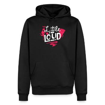 Pom-pom girl, petite et bruyante, cheerleading - Sweat à capuche Premium bio Homme - noir - Devant - Nico (187cm)