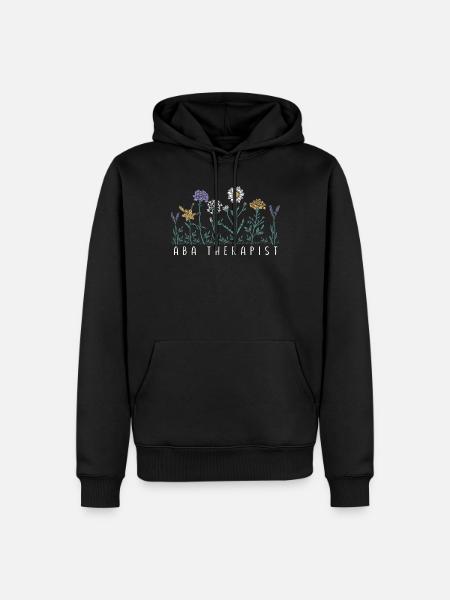 Flower therapist - Men’s Premium Organic Hoodie - black