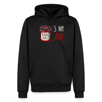 Bingo Zu Spielen Ist Meine Marmelade, Bingospieler - Männer Premium Bio Hoodie - Schwarz - Vorne - Nico (187cm)