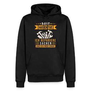 Heimwerker, Heimwerken - Männer Premium Bio Hoodie - Schwarz - Vorne - Nico (187cm)