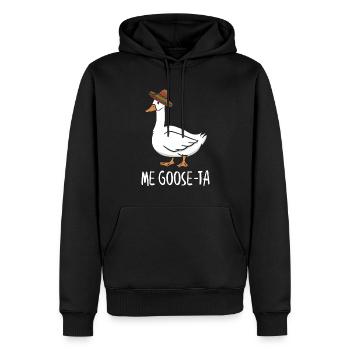 Me Goose Ta, Spanische Gans - Männer Premium Bio Hoodie - Schwarz - Vorne - Nico (187cm)