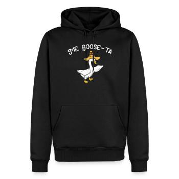 Me Goose Ta, Spanische Gans - Männer Premium Bio Hoodie - Schwarz - Vorne - Nico (187cm)