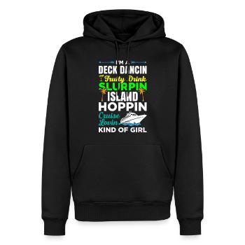 Inselhüpfmädchen, Kreuzfahrtmädchen - Männer Premium Bio Hoodie - Schwarz - Vorne - Nico (187cm)