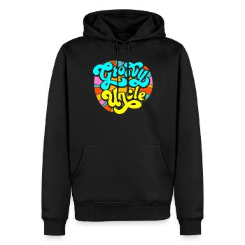Groovy Onkel - Männer Premium Bio Hoodie - Schwarz - Vorne - Nico (187cm)