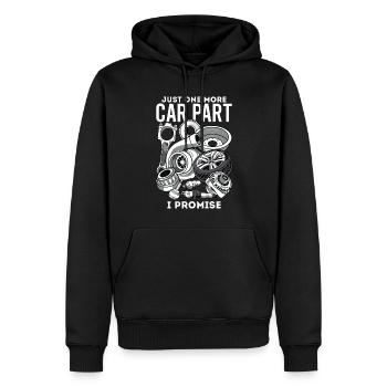 Ein letztes mechanisches Ersatz-Autotuning - Männer Premium Bio Hoodie - Schwarz - Vorne - Nico (187cm)
