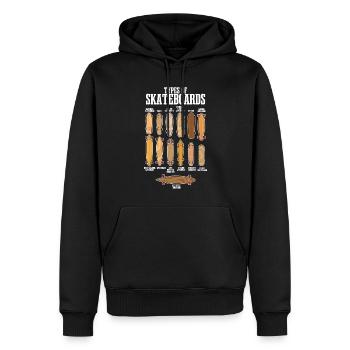 Arten von Skateboards Skate Skateboard - Männer Premium Bio Hoodie - Schwarz - Vorne - Nico (187cm)