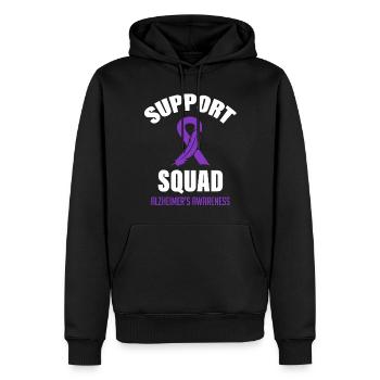 Alzheimer Awareness Squad - Männer Premium Bio Hoodie - Schwarz - Vorne - Nico (187cm)