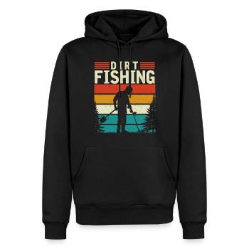 Metalldetektion, Metalldetektor - Männer Premium Bio Hoodie - Schwarz - Vorne - Nico (187cm)