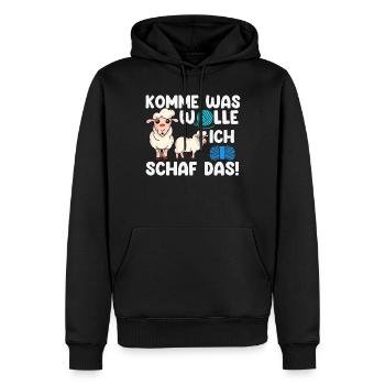 Schaf, Hirte, Schafhirte, Schafzucht - Männer Premium Bio Hoodie - Schwarz - Vorne - Nico (187cm)