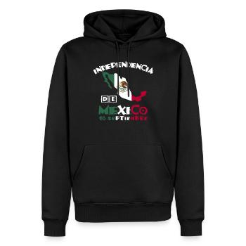 Independencia De Mexiko, Mexikanische Wurzeln - Männer Premium Bio Hoodie - Schwarz - Vorne - Nico (187cm)