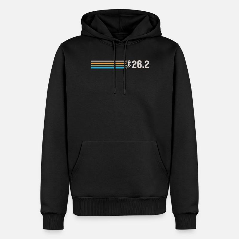 Semi-marathon, marathon, coureur - Sweat à capuche Premium bio Homme - noir