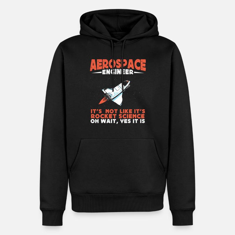 Ingénieur aérospatial, Rocket Science - Sweat à capuche Premium bio Homme - noir