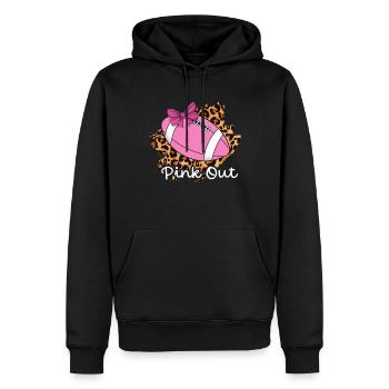 Pink Out, Brustkrebsbewusstsein - Männer Premium Bio Hoodie - Schwarz - Vorne - Nico (187cm)