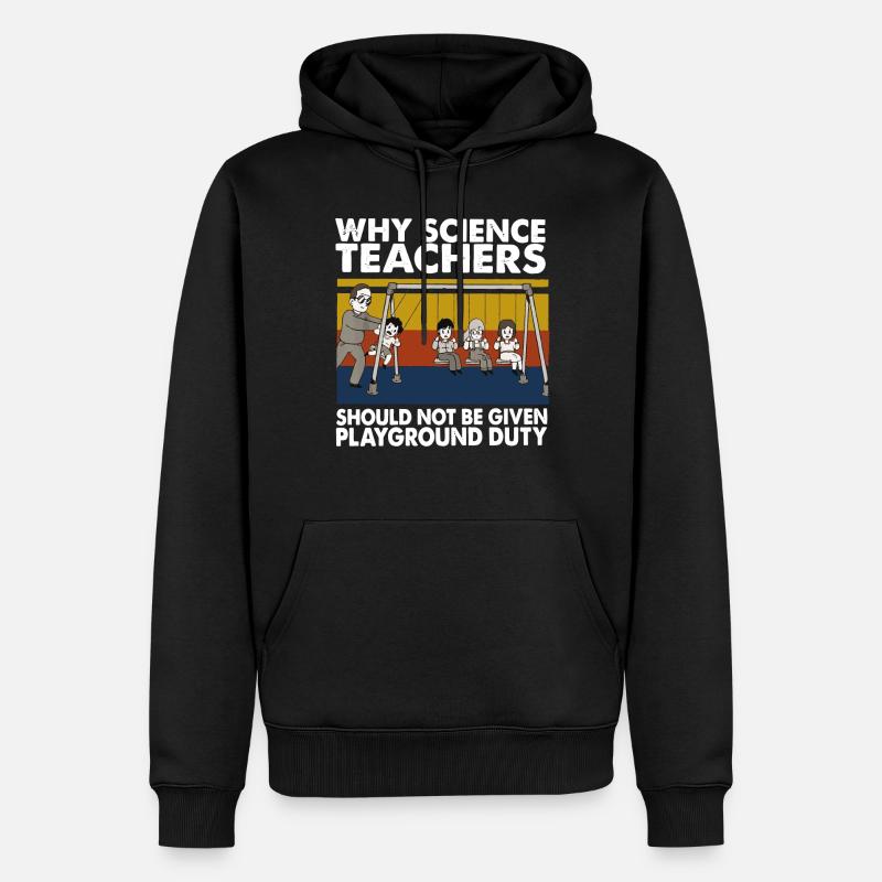 Professeur de sciences - Sweat à capuche Premium bio Homme - noir