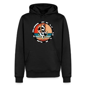 Westliche Kuhkaktus - Männer Premium Bio Hoodie - Schwarz - Vorne - Nico (187cm)