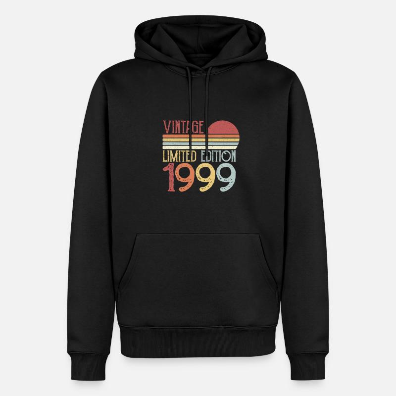 1999 Édition Limitée - Sweat à capuche Premium bio Homme - noir