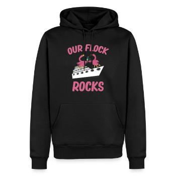Unsere Herdengesteine, - Männer Premium Bio Hoodie - Schwarz - Vorne - Nico (187cm)