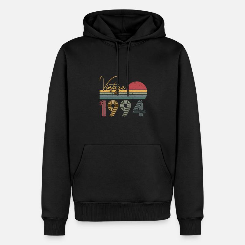 1994 Édition limitée - Sweat à capuche Premium bio Homme - noir