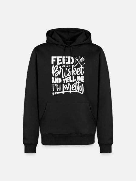 Brisketliebhaber, Briskets, BBQ - Men’s Premium Organic Hoodie - black