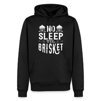 Brisketliebhaber, Briskets, BBQ - Men’s Premium Organic Hoodie - black - Front - Nico (187cm)