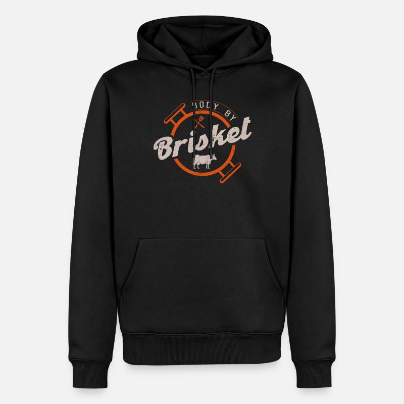 Smokoligist, BBQ, Grill, - Sweat à capuche Premium bio Homme - noir