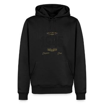 Classique 1945 77e anniversaire - Sweat à capuche Premium bio Homme - noir - Devant - Nico (187cm)