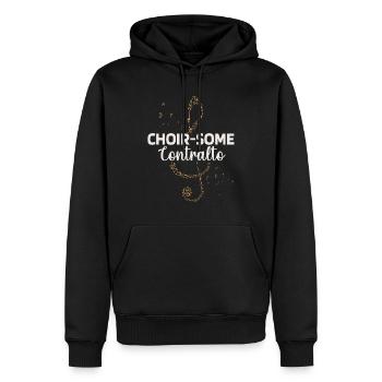 Chanteur d’opéra, voix, opéra - Sweat à capuche Premium bio Homme - noir - Devant - Nico (187cm)