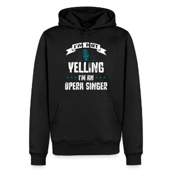 Opernsänger, Gesang, Opera - Männer Premium Bio Hoodie - Schwarz - Vorne - Nico (187cm)