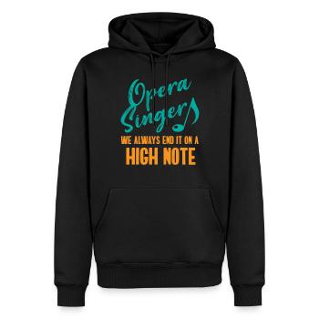 Opernsänger, Gesang, Opera - Männer Premium Bio Hoodie - Schwarz - Vorne - Nico (187cm)