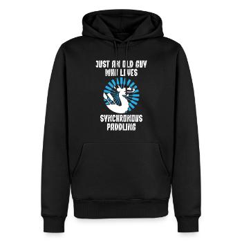 Drachenbootrennen, Drachenboote, Bleischlag - Männer Premium Bio Hoodie - Schwarz - Vorne - Nico (187cm)