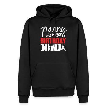 Geburtstag Der Ninja, Ninja, - Männer Premium Bio Hoodie - Schwarz - Vorne - Nico (187cm)